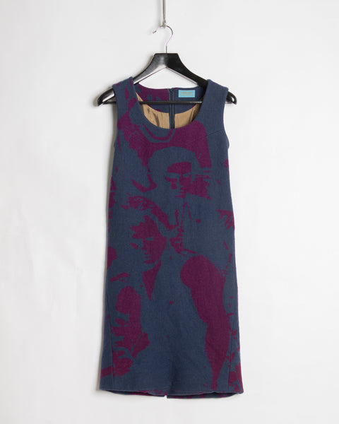 Undercover wool faces dress