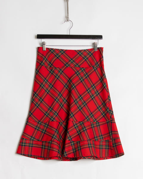 Junya Watanabe plaid punk skirt
