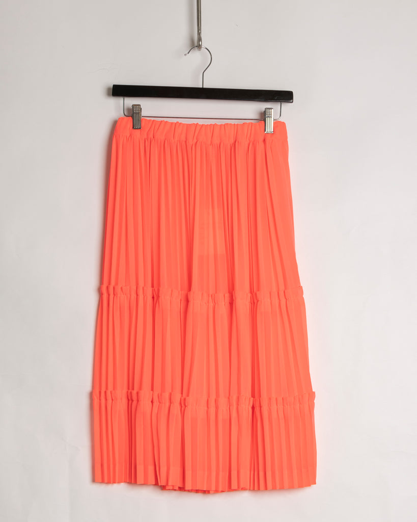 COMME des GARÇONS neon pleat skirt