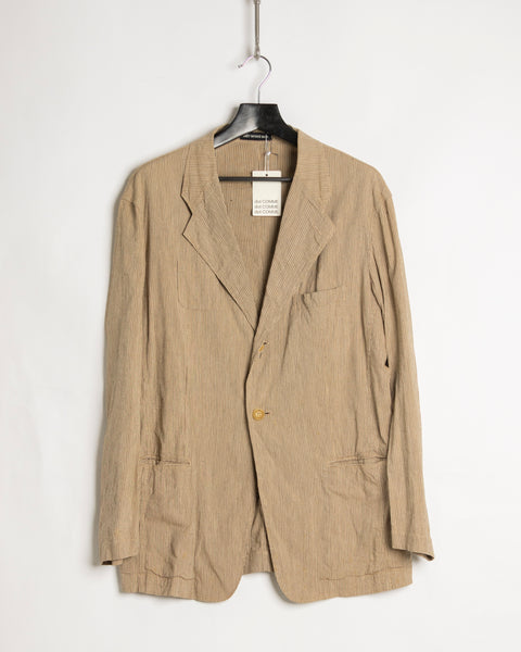 Issey Miyake striped gold silk jacket