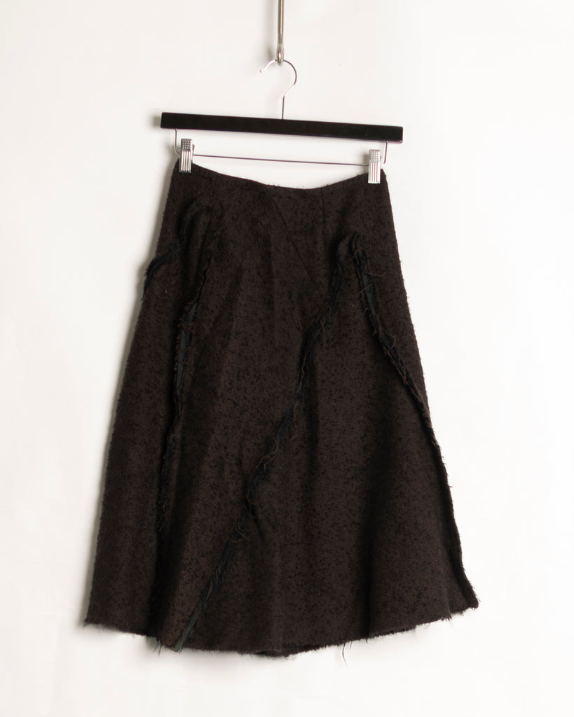Junya Watanabe Wool Ripped Seam Skirt