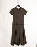 Comme des Garçons Brown Reconstruction Dress