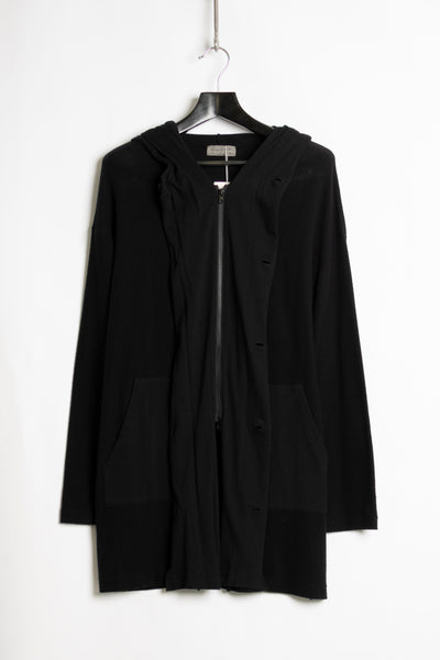 Yohji Yamamoto extended hooded coat