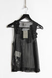 Comme des Garcons Noir Kei Ninomiya sheer floral applique tank