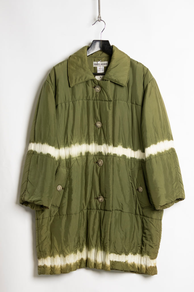 Issey Miyake shibori puffer coat