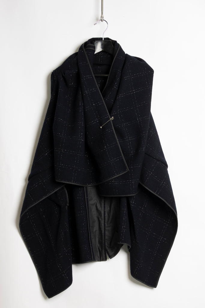 Comme des Garcons glitter wrap jacket