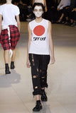 COMME DES GARÇONS VINTAGE distressed patchwork trousers