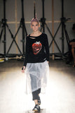 COMME DES GARÇONS TAO sheer pleated skirt