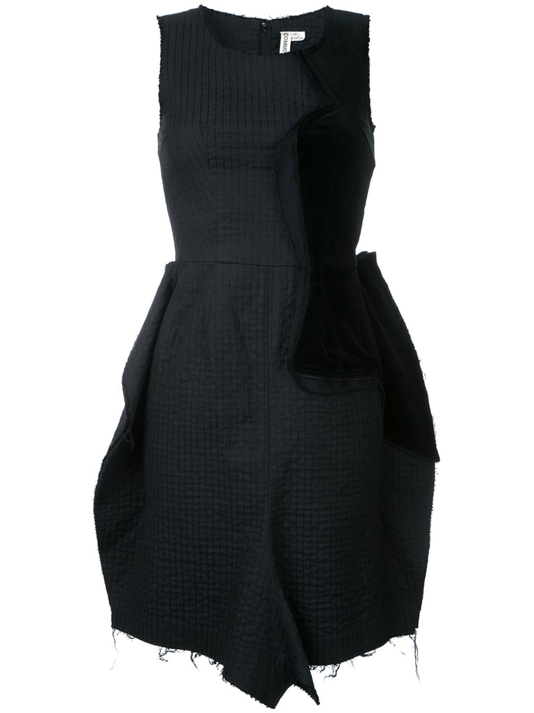 COMME DES GARÇONS velvet panelled sleeveless dress
