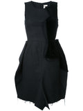 COMME DES GARÇONS velvet panelled sleeveless dress