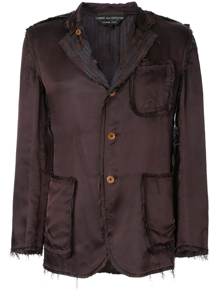 COMME DES GARÇONS Homme Plus reversible cupra printed jacket
