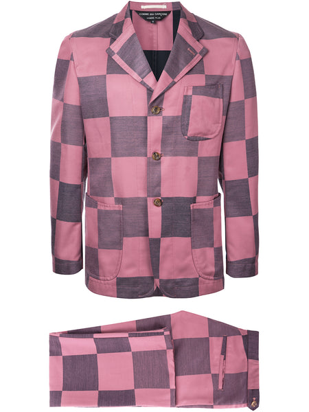 COMME DES GARÇONS Homme Plus checkerboard suit