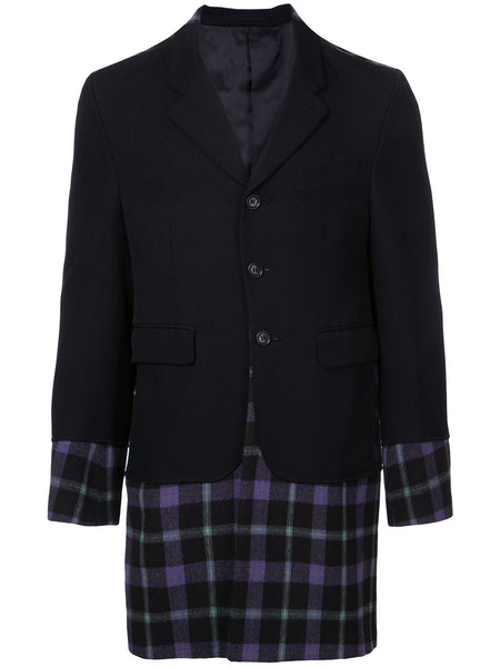 COMME DES GARÇONS Homme Plus Plaid panel jacket