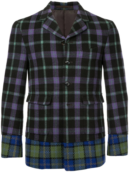 COMME DES GARÇONS Homme Plus plaid check blazer