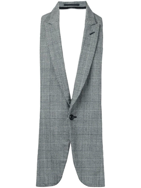 COMME DES GARÇONS checked lapel