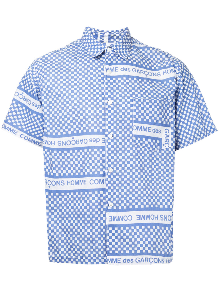 COMME DES GARÇONS checkerboard logo shirt