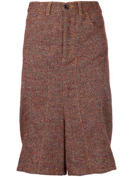 JUNYA WATANABE COMME DES GARÇONS drop crotch flared shorts