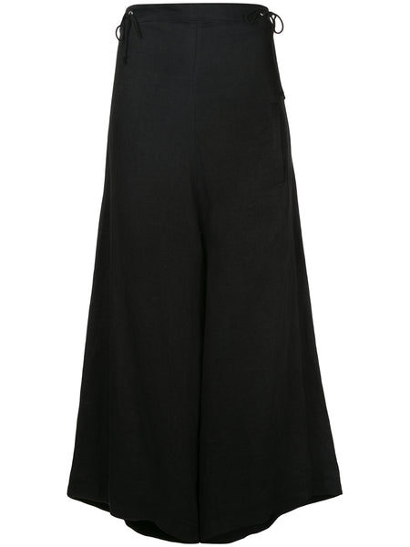YOHJI YAMAMOTO drop crotch lace trousers