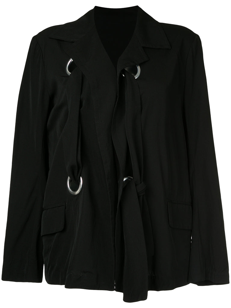 YOHJI YAMAMOTO tie up jacket