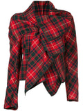 COMME DES GARÇONS tartan wrap jacket