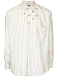 COMME DES GARÇONS Homme Plus asymmetric dots pinstripe shirt