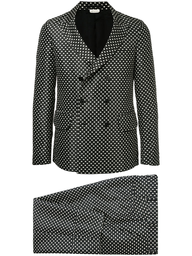 COMME DES GARÇONS polka dots double-breasted suit