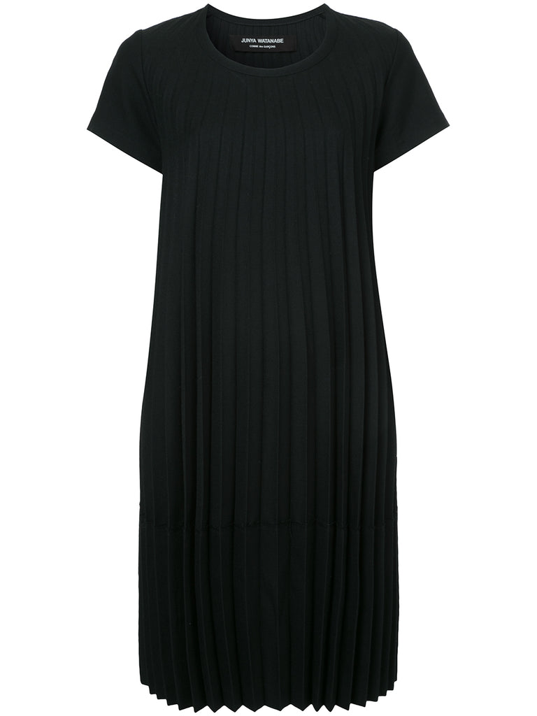 JUNYA WATANABE COMME DES GARÇONS pleated short sleeve dress