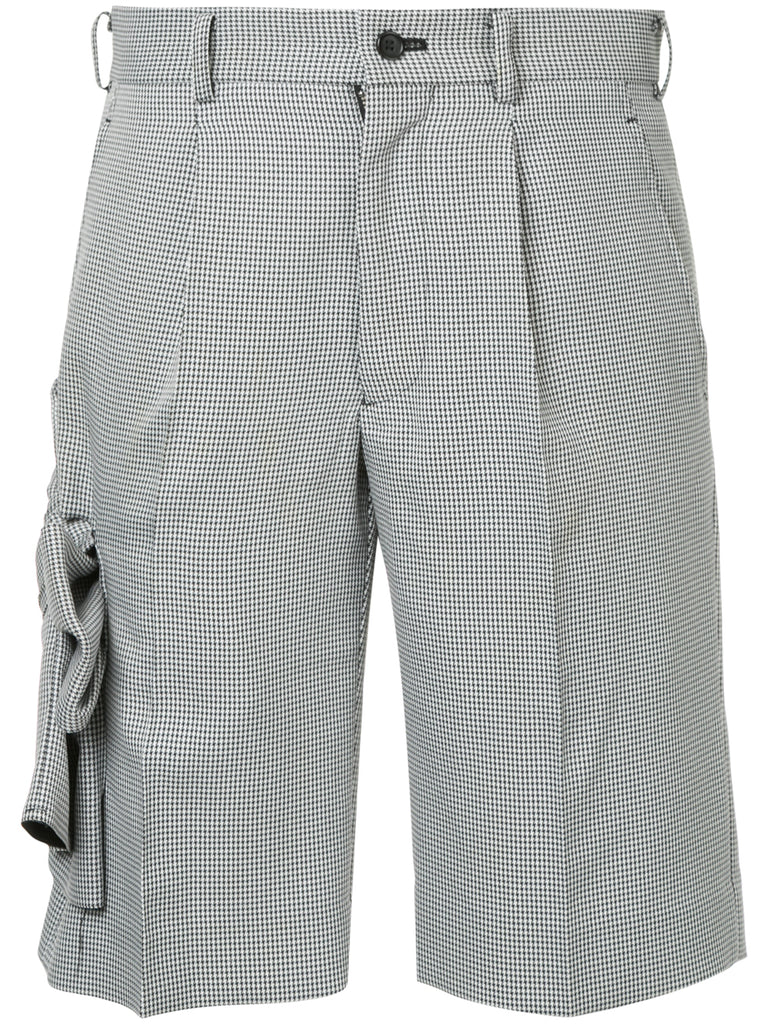 COMME DES GARÇONS houndstooth attached bow shorts