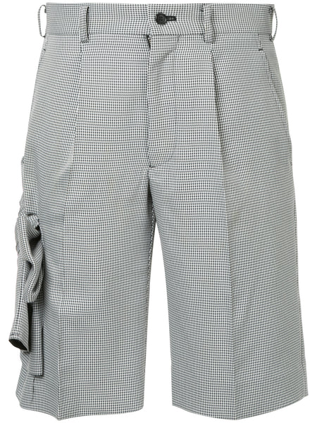 COMME DES GARÇONS houndstooth attached bow shorts