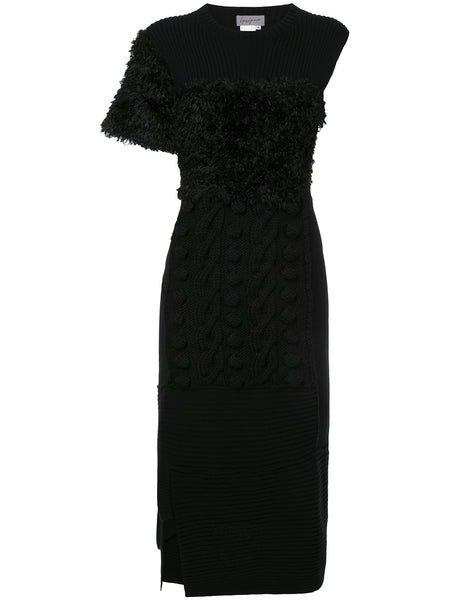 YOHJI YAMAMOTO deconstructed knit dress