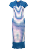 ISSEY MIYAKE striped knit dress