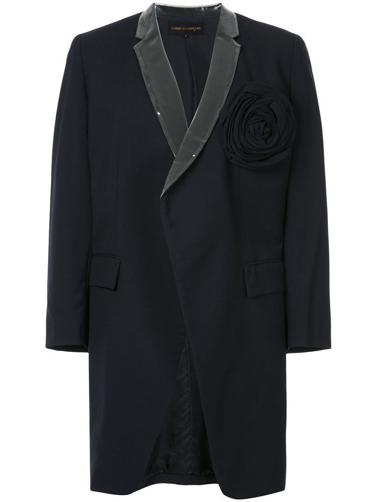 COMME DES GARÇONS rose appliquée coat