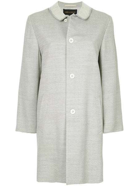COMME DES GARÇONS Vinyl collar coat
