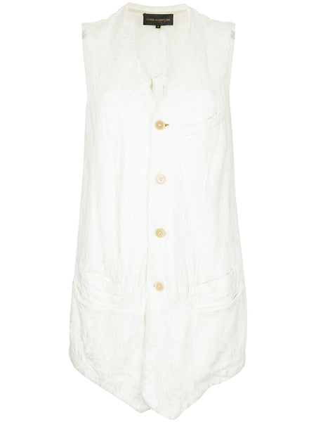 COMME DES GARÇONS embroidered floral waistcoat