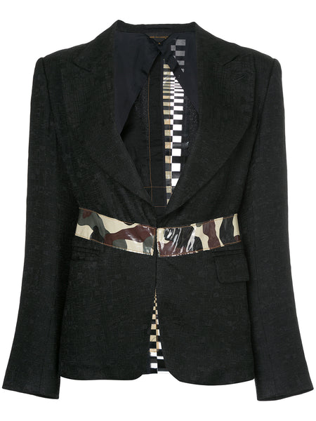 COMME DES GARÇONS VINTAGE camouflage appliquée blazer