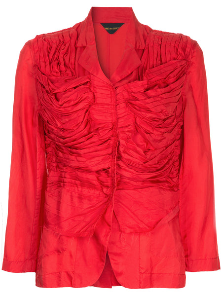 COMME DES GARÇONS ruffle ribs jacket