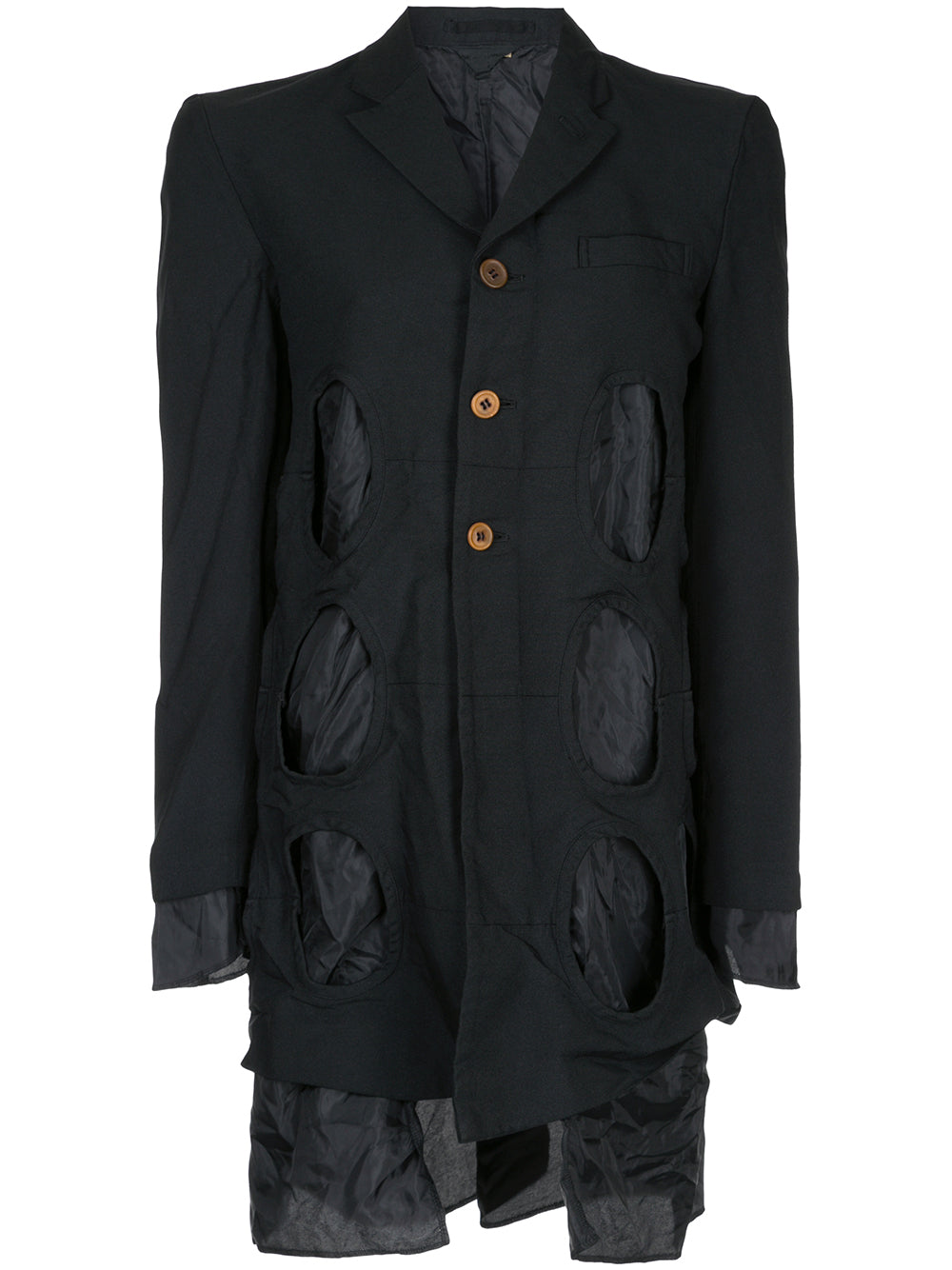 【COMMEdesGARCONS】復刻 CROSS STITCH COAT S GOOD DESIGN SHOP COMME des GARCONS Logo Printed Staff Coat