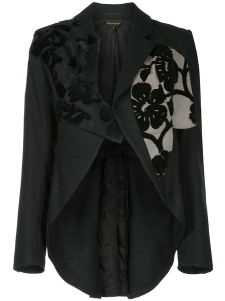 COMME DES GARÇONS deconstructed lapel jacket