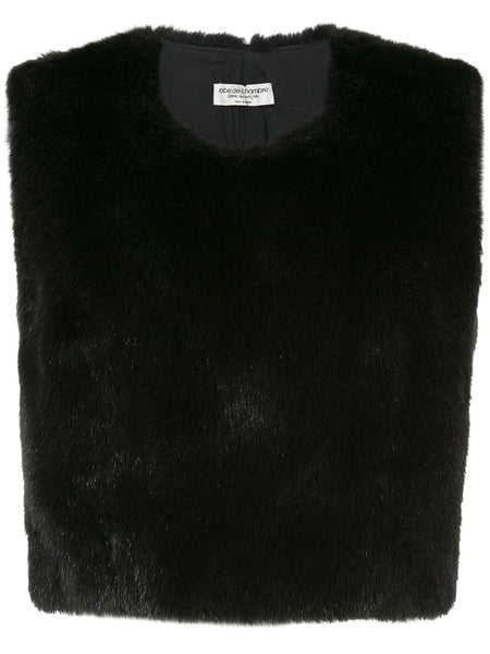 COMME DES GARÇONS faux fur top