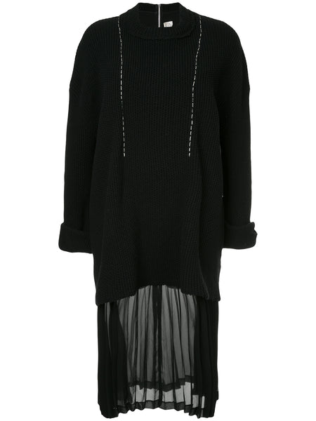 COMME DES GARÇONS layered knit dress