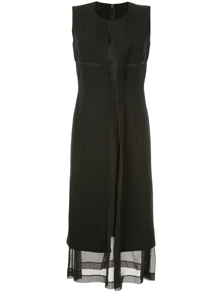 COMME DES GARÇONS sheer panel dress