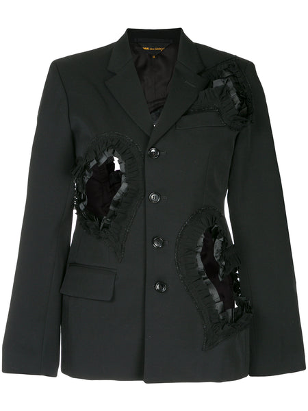 COMME DES GARÇONS cut-out details blazer