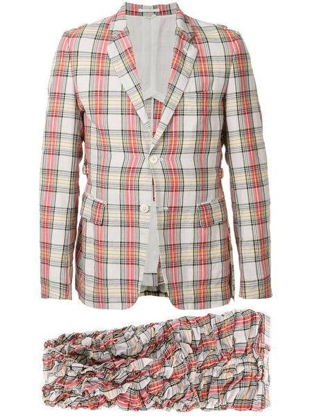 COMME DES GARÇONS Homme Plus tartan two-piece suit