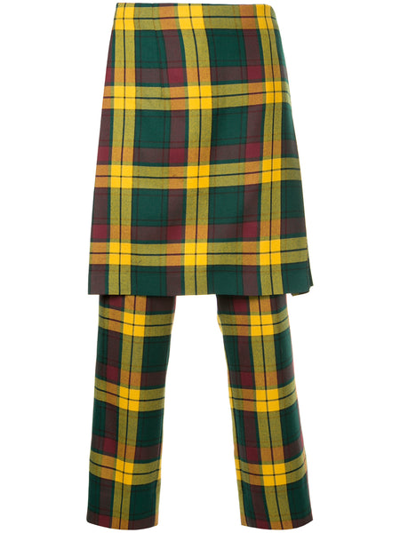 COMME DES GARÇONS Homme Plus tartan apron trousers