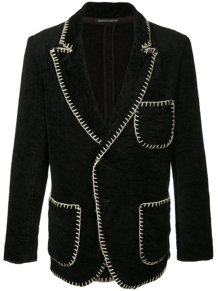 YOHJI YAMAMOTO contrast trim jacket