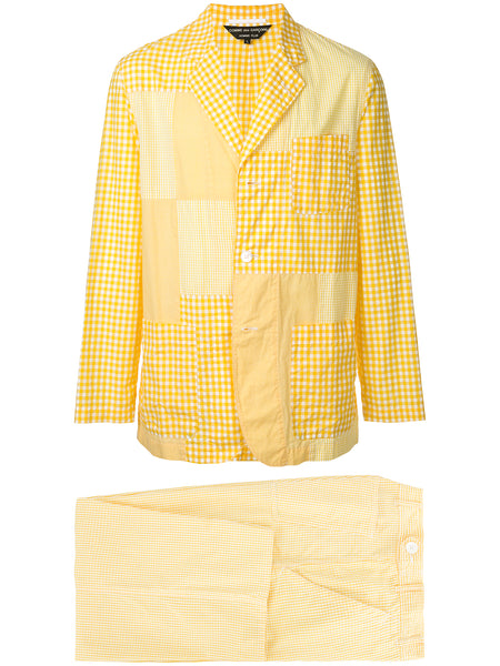 COMME DES GARÇONS Homme Plus checkered two-piece suit