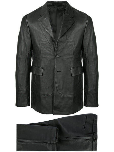 COMME DES GARÇONS Homme Plus leather effect two-piece suit