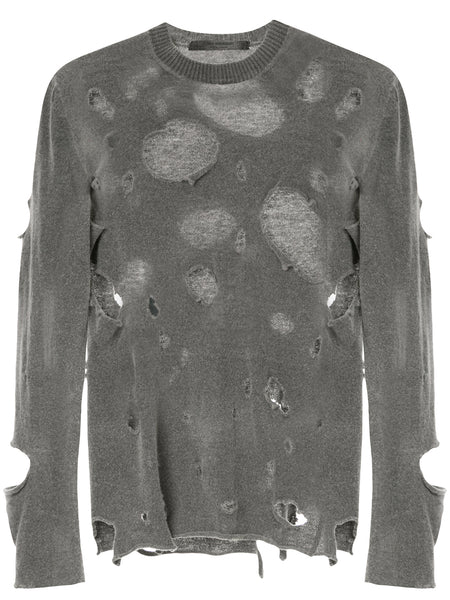 JUNYA WATANABE COMME DES GARÇONS distressed knitted jumper