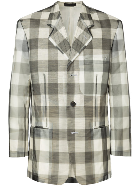 ISSEY MIYAKE checkered blazer