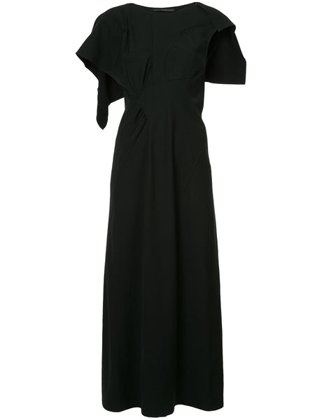 YOHJI YAMAMOTO over the shoulder flap dress